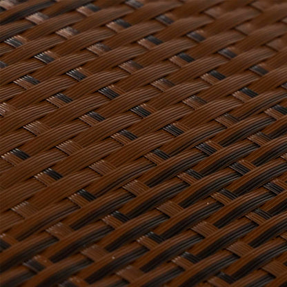 Balcony Screen Brown and Black 600x90 cm Poly Rattan