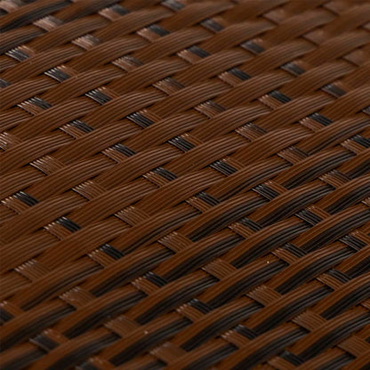 Balcony Screen Brown and Black 1000x100 cm Poly Rattan