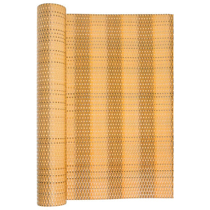 Balcony Screen Light Brown 300x90 cm Poly Rattan