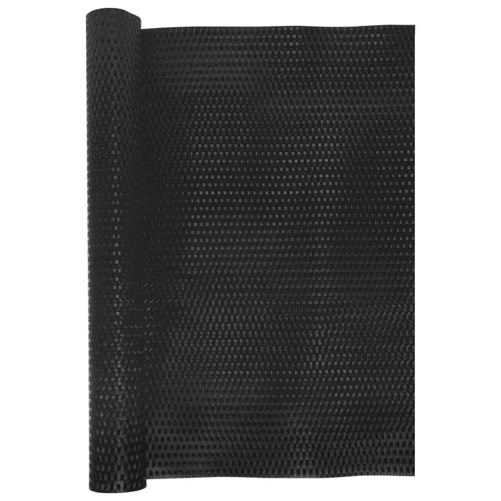 Balcony Screen Black 500x80 cm Poly Rattan