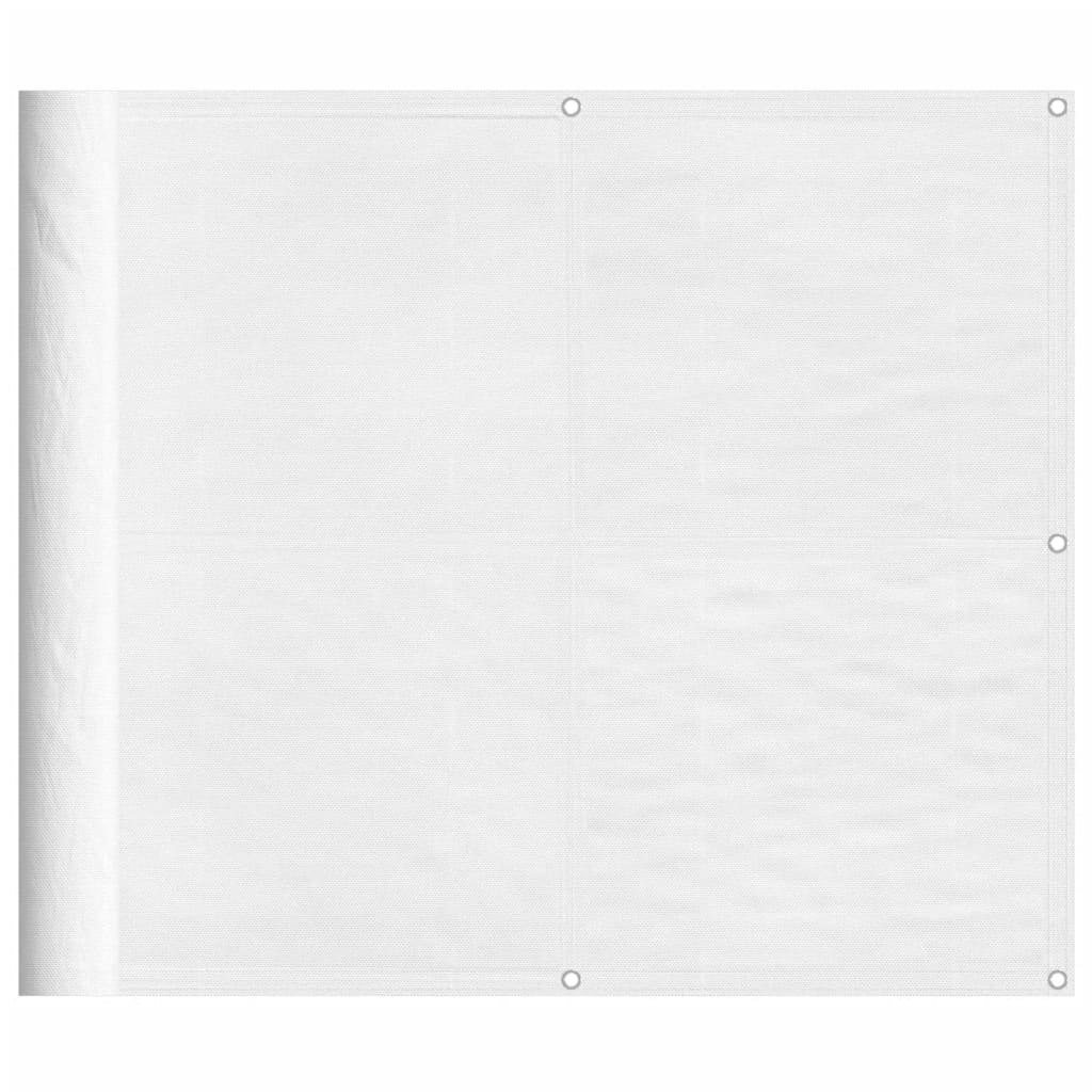 Balcony Screen White 90x1000 cm 100% Polyester Oxford