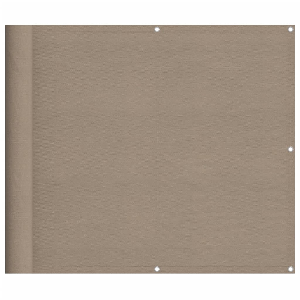 Balcony Screen Taupe 90x800 cm 100% Polyester Oxford