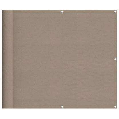 Balcony Screen Taupe 90x800 cm 100% Polyester Oxford