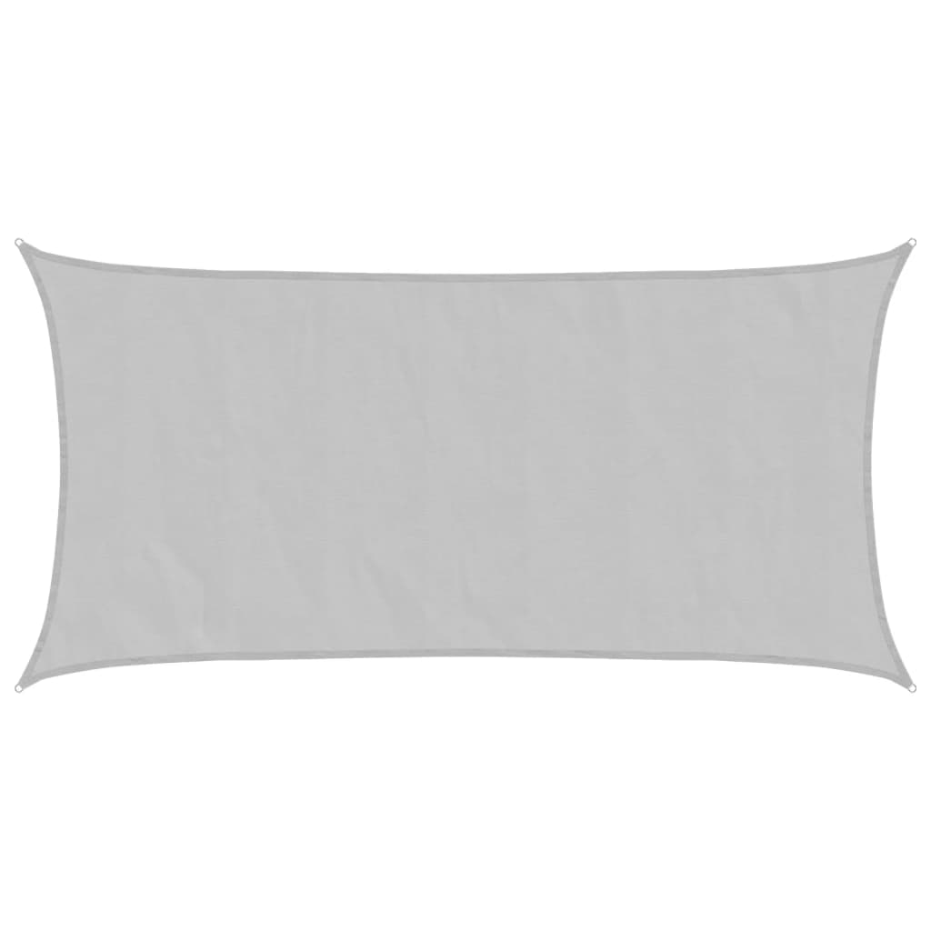 Sun Shade Sail Light Grey 7x4 m 100% Polyester Oxford