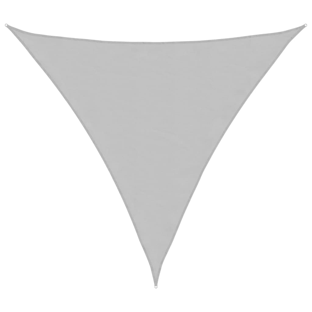 Sun Shade Sail Light Grey 2x2x2 m 100% Polyester Oxford