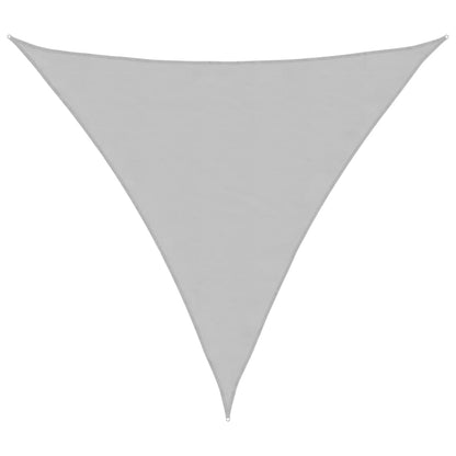 Sun Shade Sail Light Grey 2x2x2 m 100% Polyester Oxford