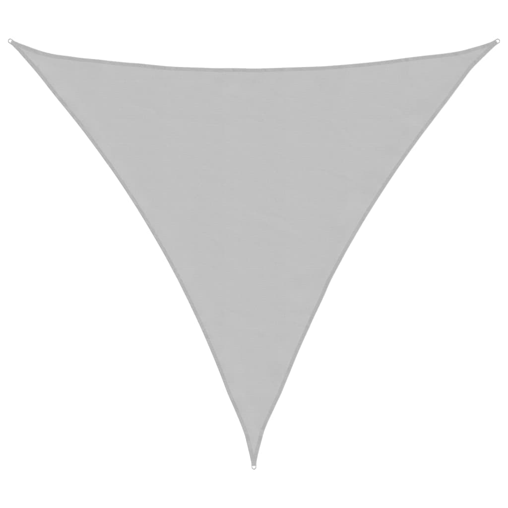 Sun Shade Sail Light Grey 3.6x3.6x3.6 m 100% Polyester Oxford