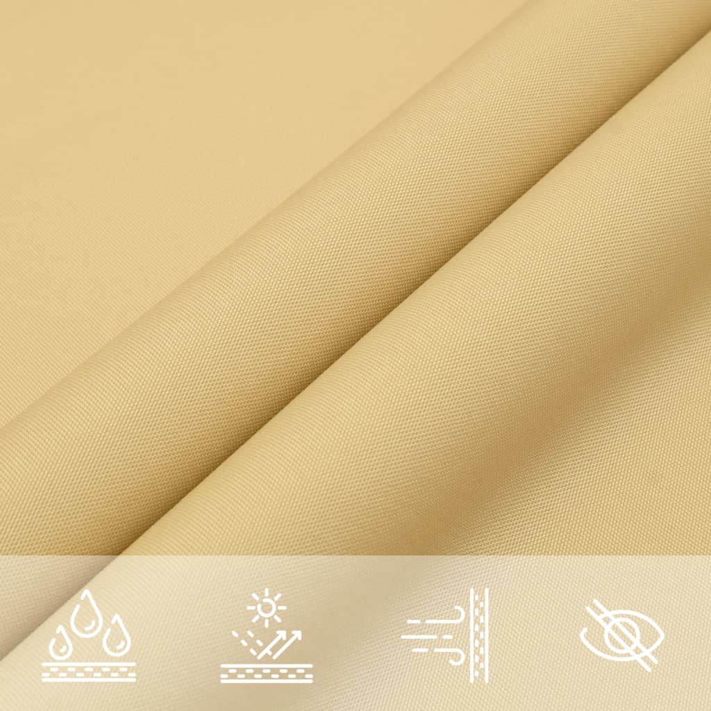 Sun Shade Sail Sand 3.6x3.6x3.6 m 100% Polyester Oxford