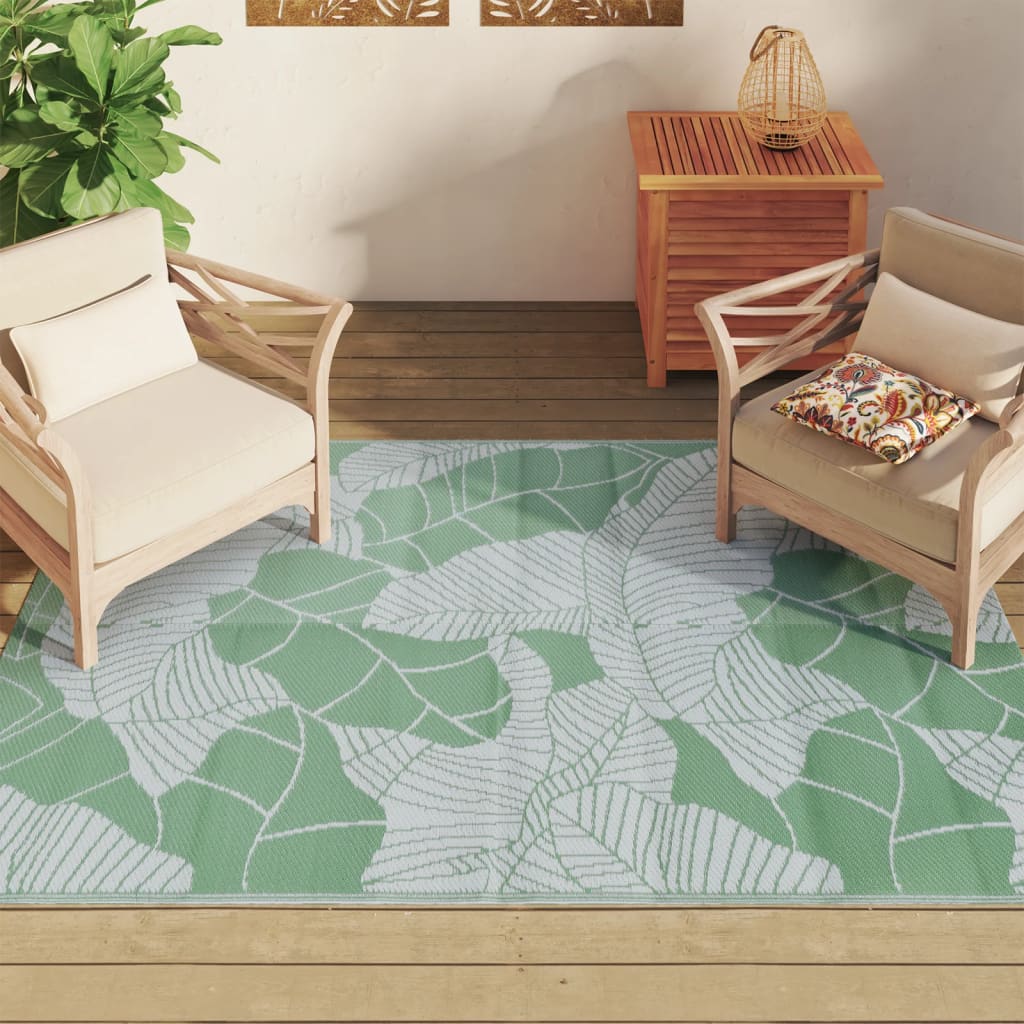 Outdoor Carpet Green 140x200 cm PP