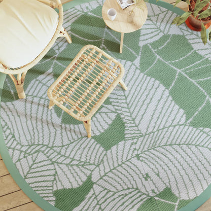 Outdoor Carpet Green Ø200 cm PP