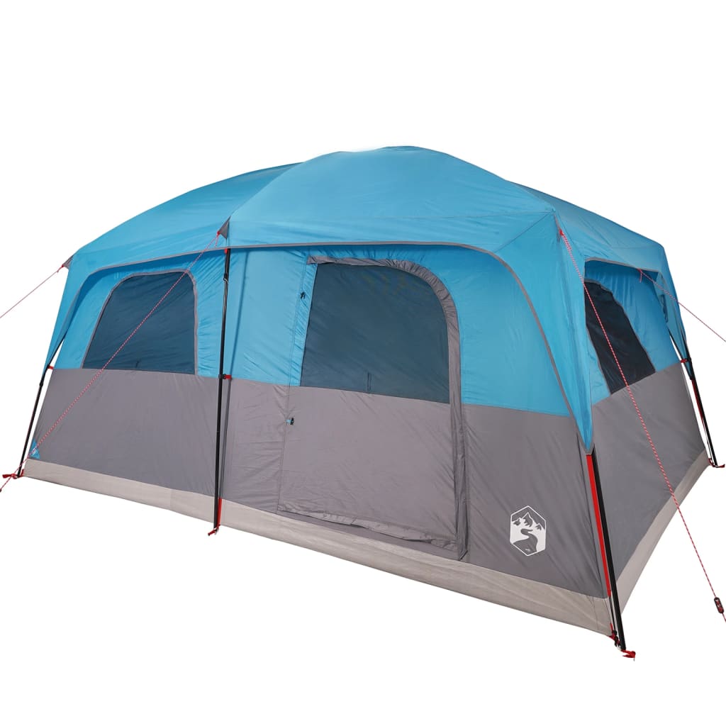 Family Tent Cabin 10-Person Blue Waterproof