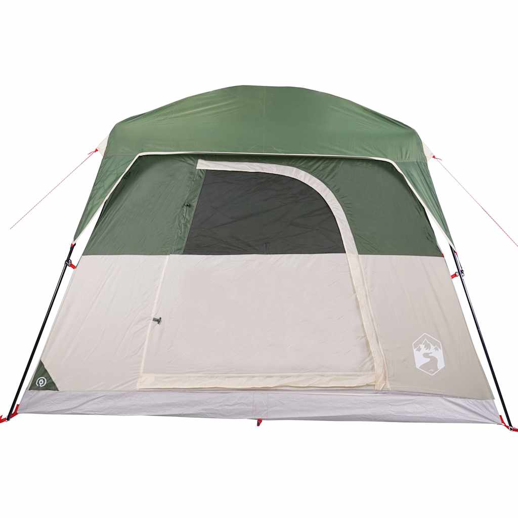 Camping Tent Cabin 4-Person Green Waterproof