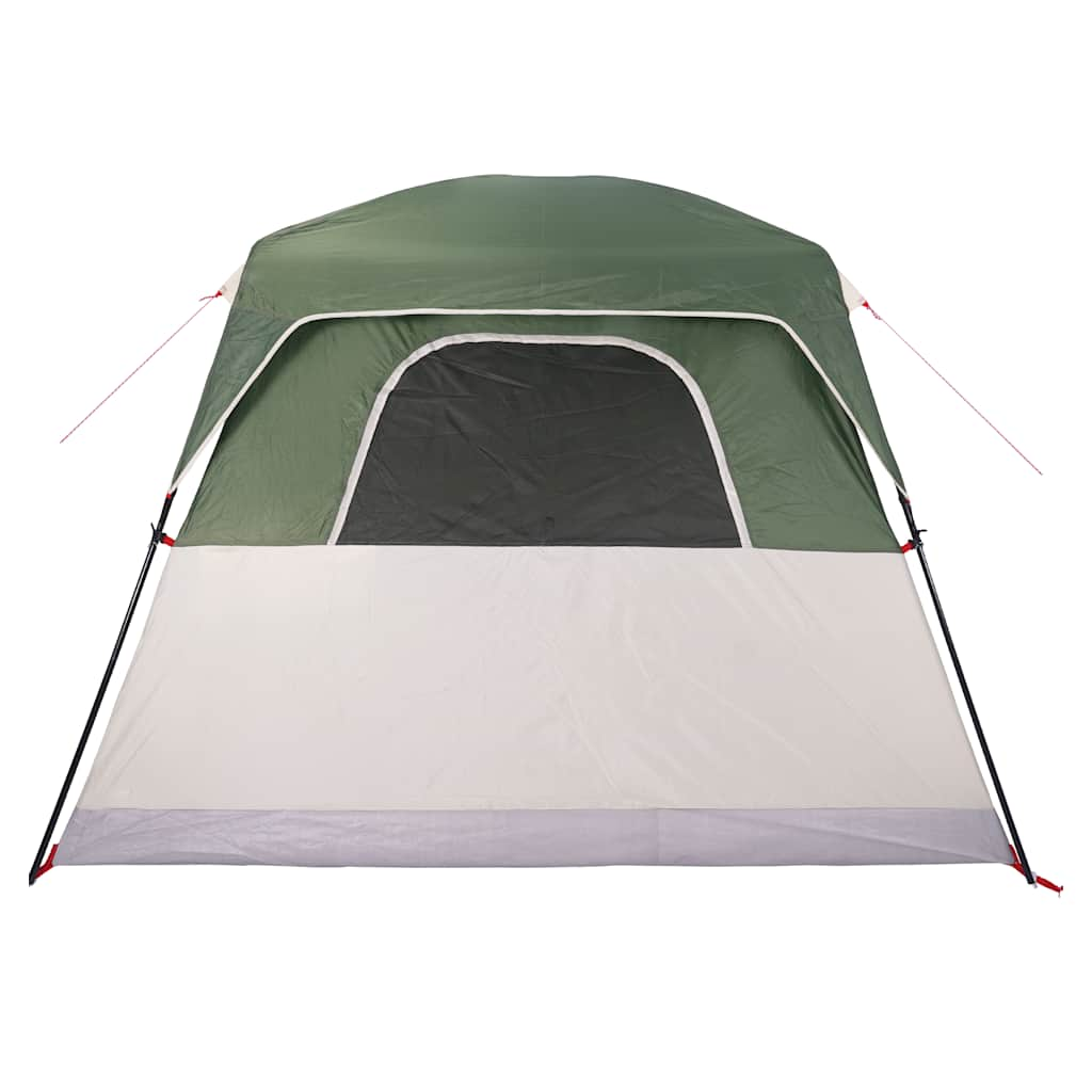 Camping Tent Cabin 4-Person Green Waterproof