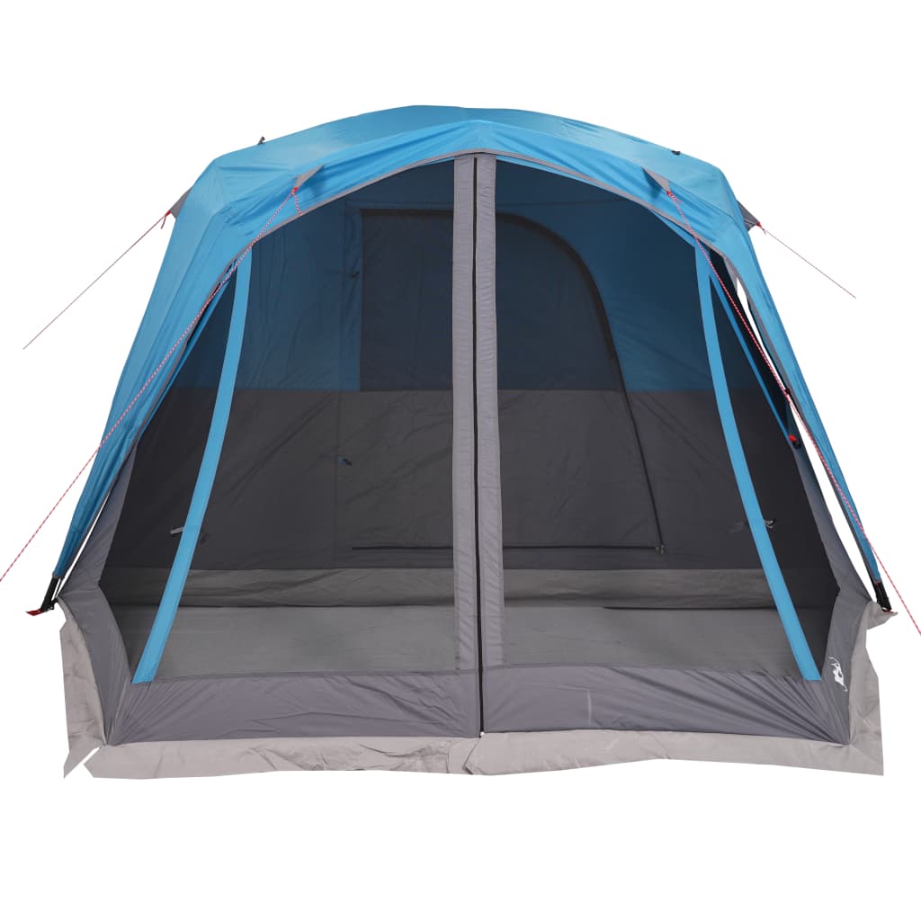 Family Tent with Porch 6-Person Blue Waterproof