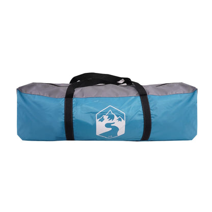 Family Tent with Porch 6-Person Blue Waterproof