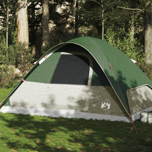 Family Tent Dome 6-Person Green Waterproof