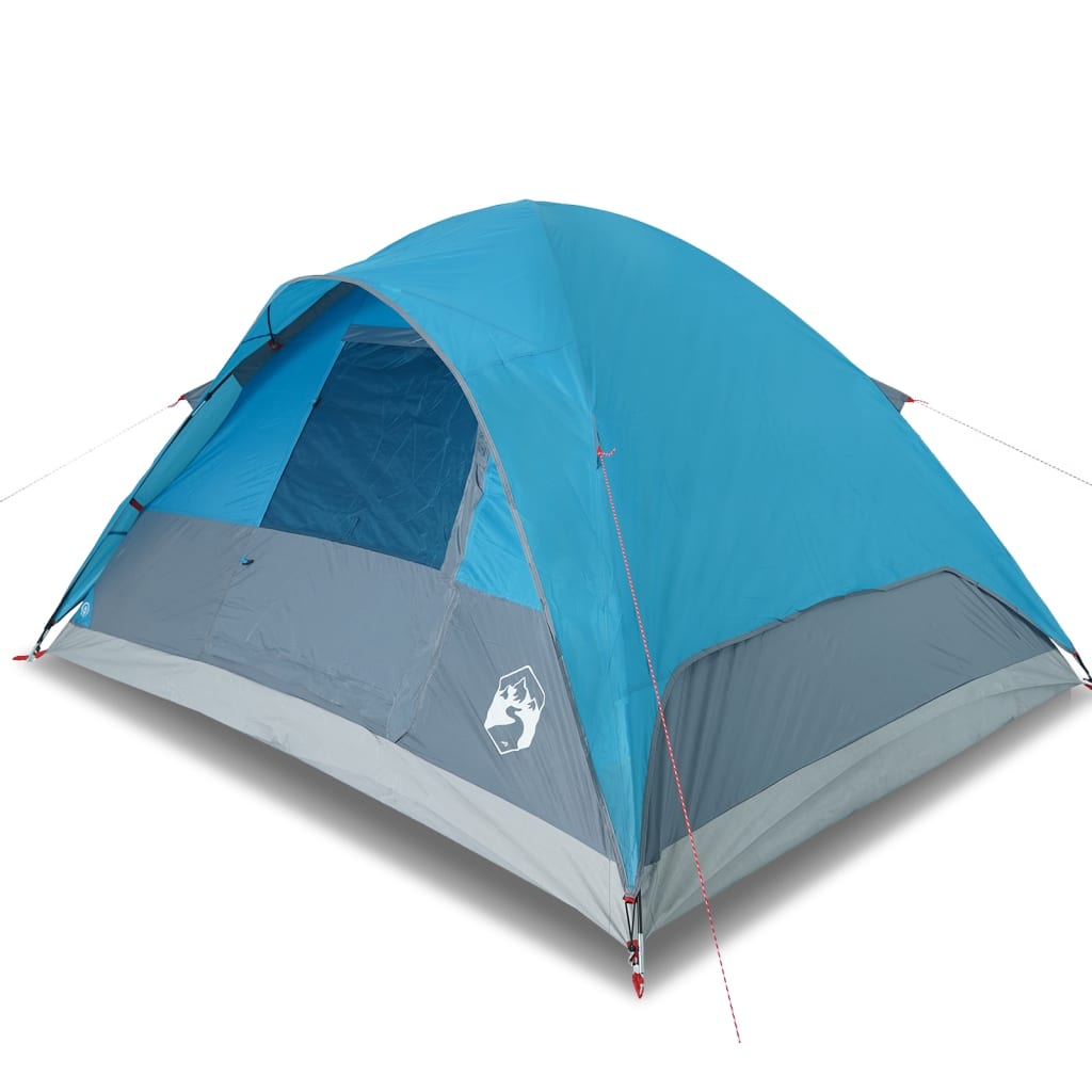 Family Tent Dome 6-Person Blue Waterproof