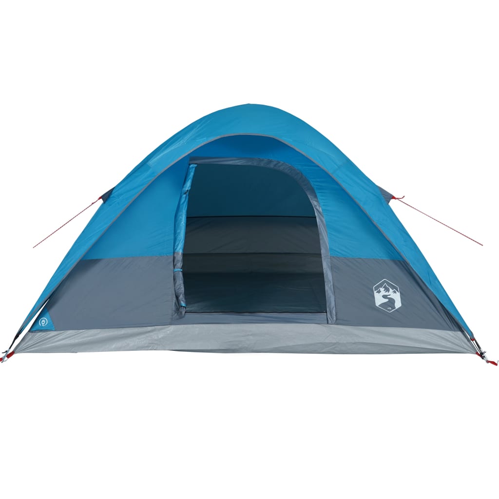 Family Tent Dome 6-Person Blue Waterproof