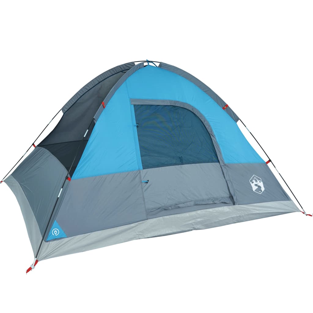 Family Tent Dome 6-Person Blue Waterproof