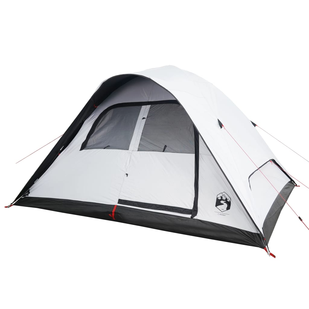 Family Tent Dome 6-Person White Blackout Fabric Waterproof