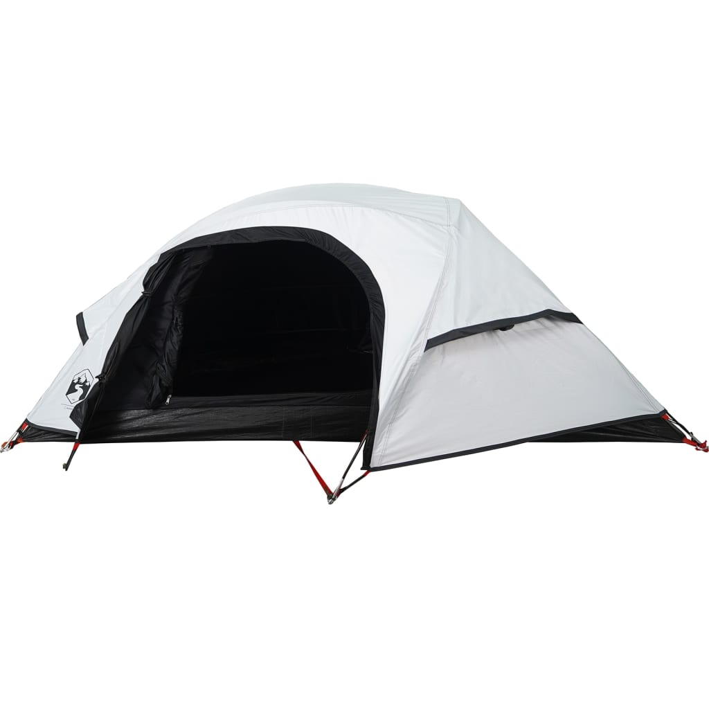 Camping Tent Dome 1-Person White Blackout Fabric Waterproof