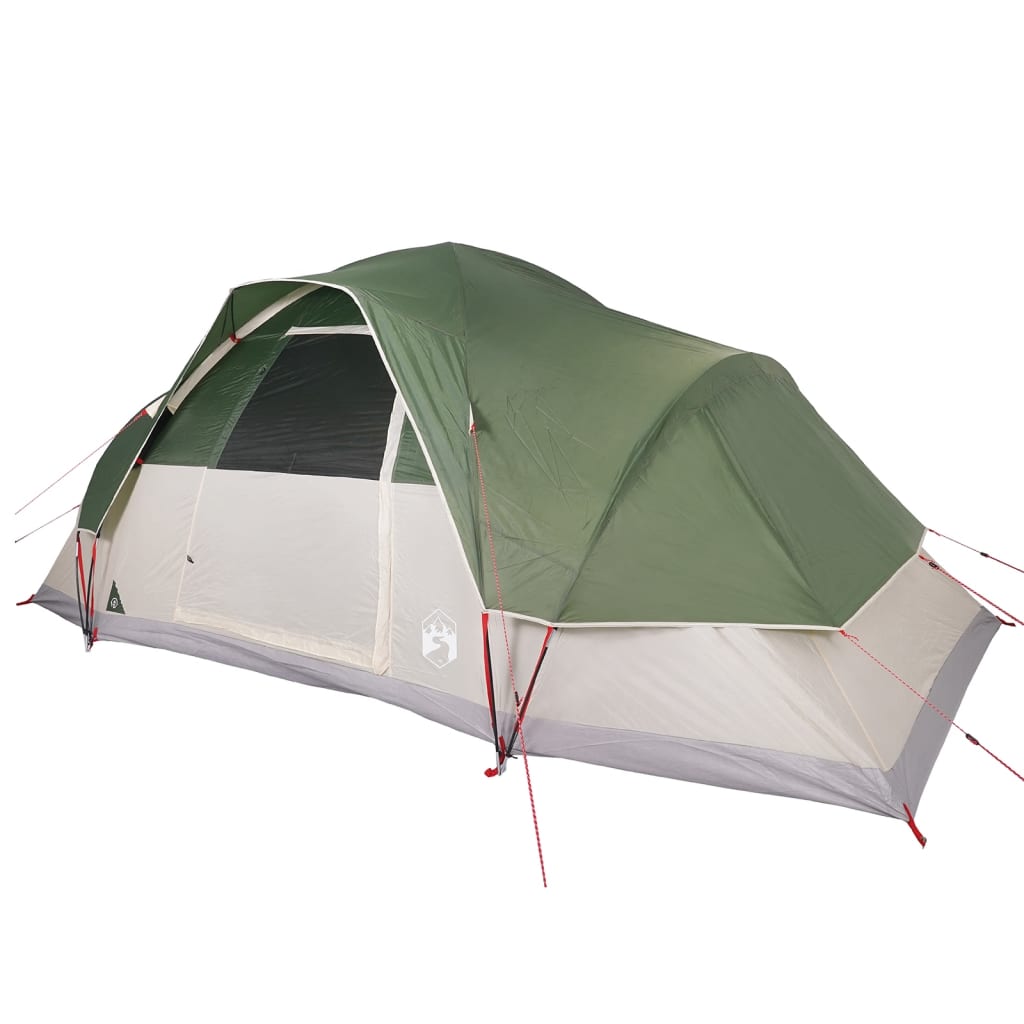 Family Tent Dome 9-Person Green Waterproof