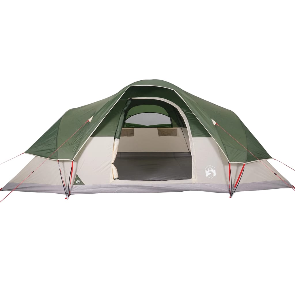 Family Tent Dome 9-Person Green Waterproof