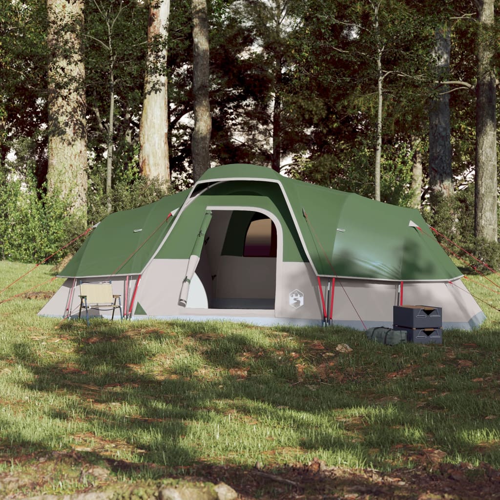 Family Tent Dome 11-Person Green Waterproof