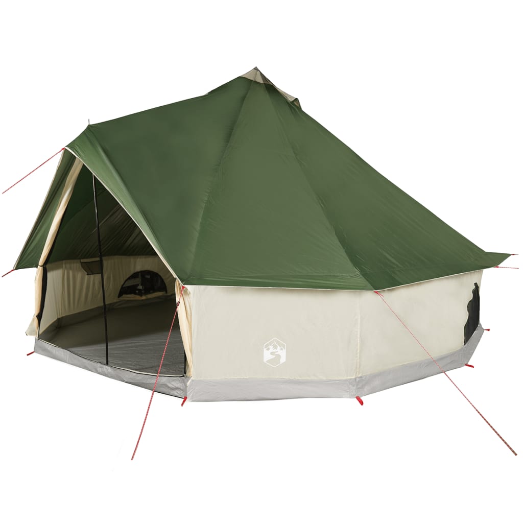 Family Tent Tipi 12-Person Green Waterproof