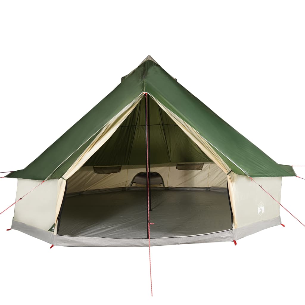 Family Tent Tipi 12-Person Green Waterproof