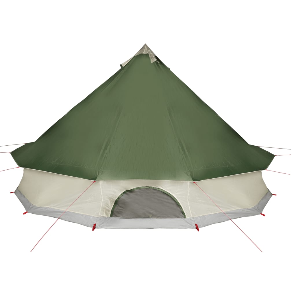 Family Tent Tipi 12-Person Green Waterproof