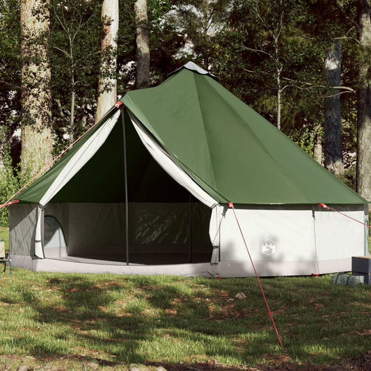 Family Tent Tipi 12-Person Green Waterproof