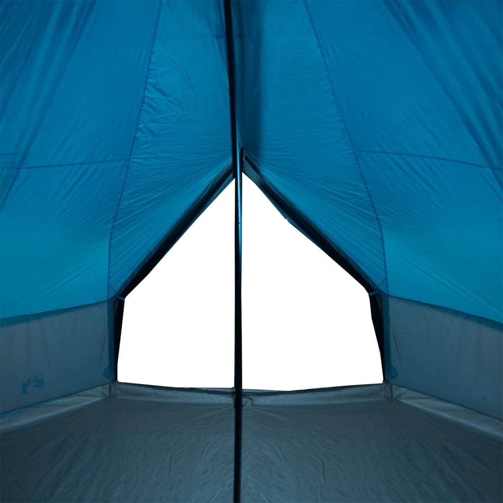 Family Tent Tipi 12-Person Blue Waterproof