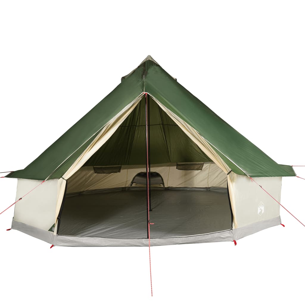 Family Tent Tipi 10-Person Green Waterproof