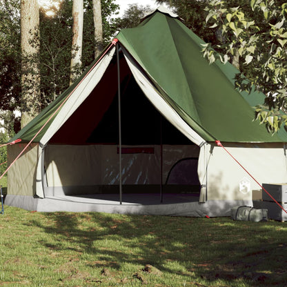 Family Tent Tipi 10-Person Green Waterproof