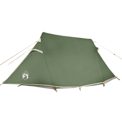 Camping Tent Tunnel 3-Person Green Waterproof