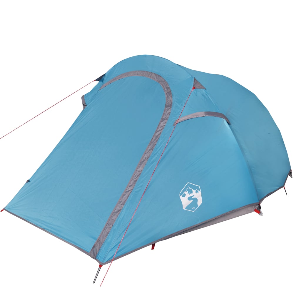 Camping Tent Tunnel 3-Person Blue Waterproof