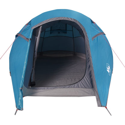 Camping Tent Tunnel 3-Person Blue Waterproof