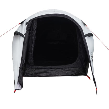 Camping Tent Tunnel 3-Person White Blackout Fabric Waterproof