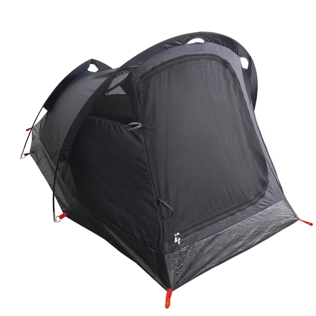 Camping Tent Tunnel 3-Person White Blackout Fabric Waterproof