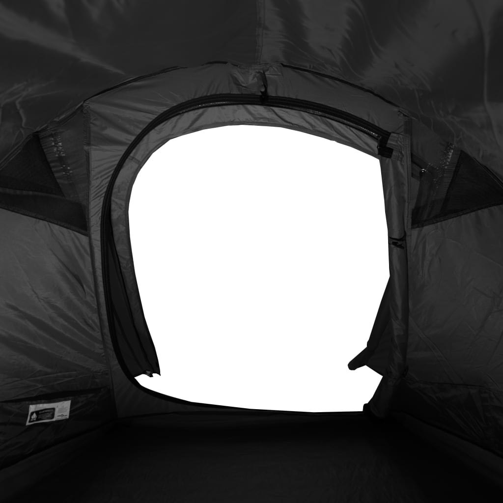 Camping Tent Tunnel 3-Person White Blackout Fabric Waterproof