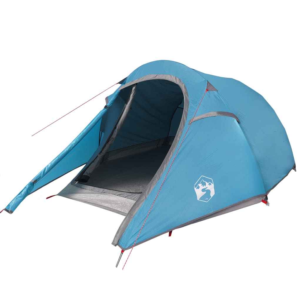 Camping Tent Tunnel 2-Person Blue Waterproof