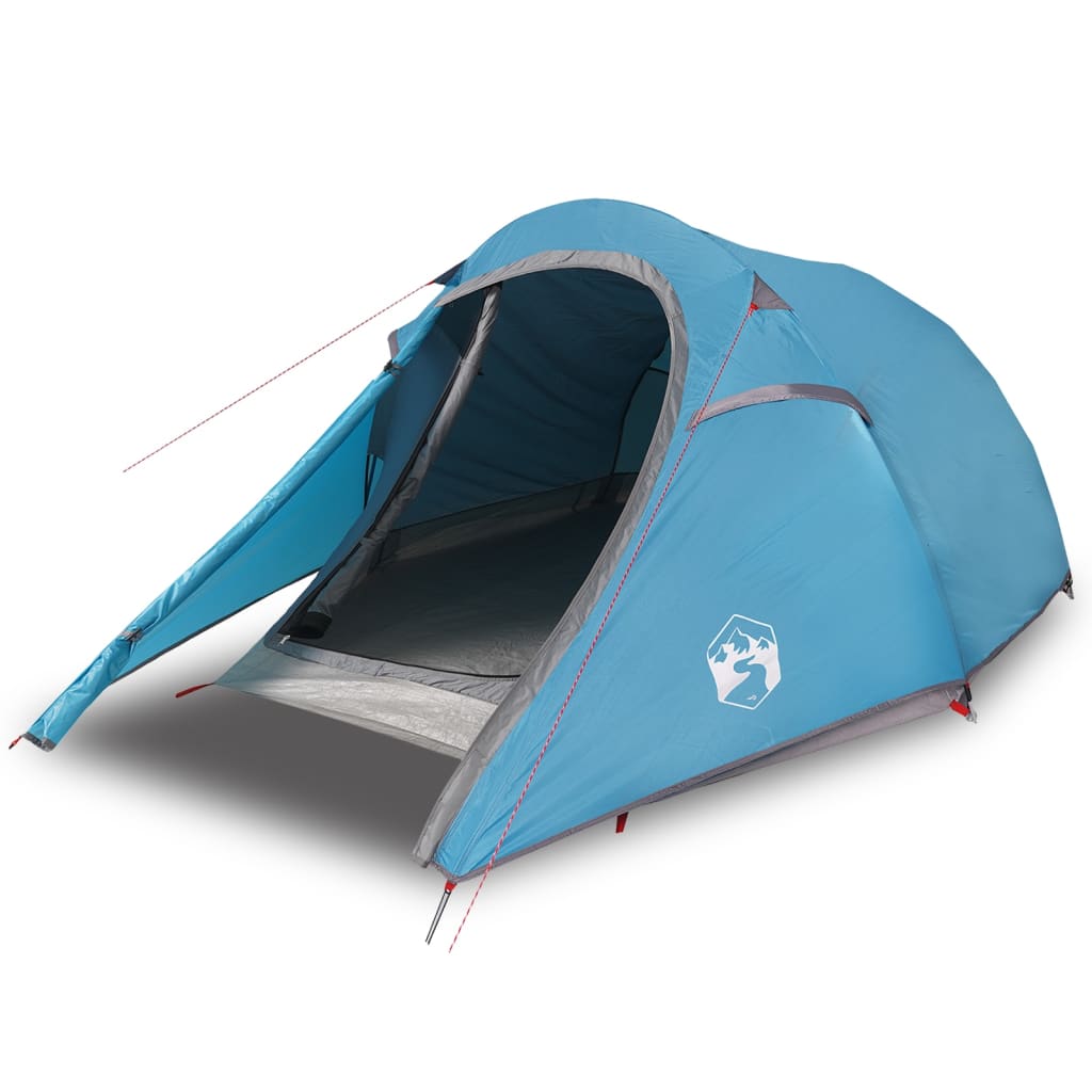 Camping Tent Tunnel 2-Person Blue Waterproof