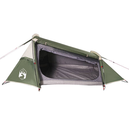 Camping Tent Tunnel 2-Person Green Waterproof