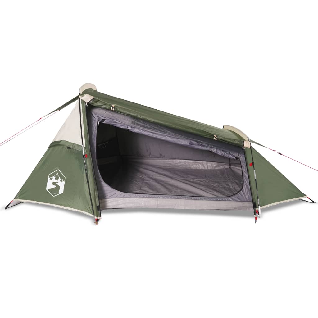 Camping Tent Tunnel 2-Person Green Waterproof