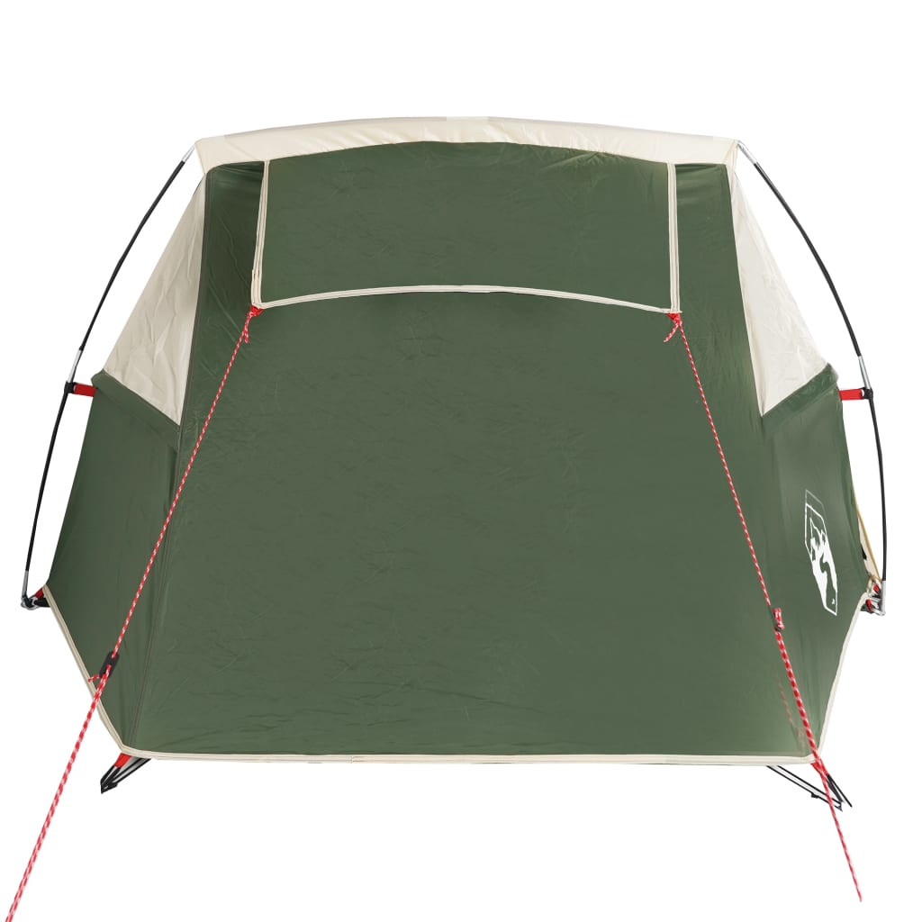 Camping Tent Tunnel 2-Person Green Waterproof