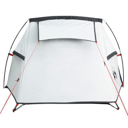 Camping Tent Tunnel 2-Person White Blackout Fabric Waterproof