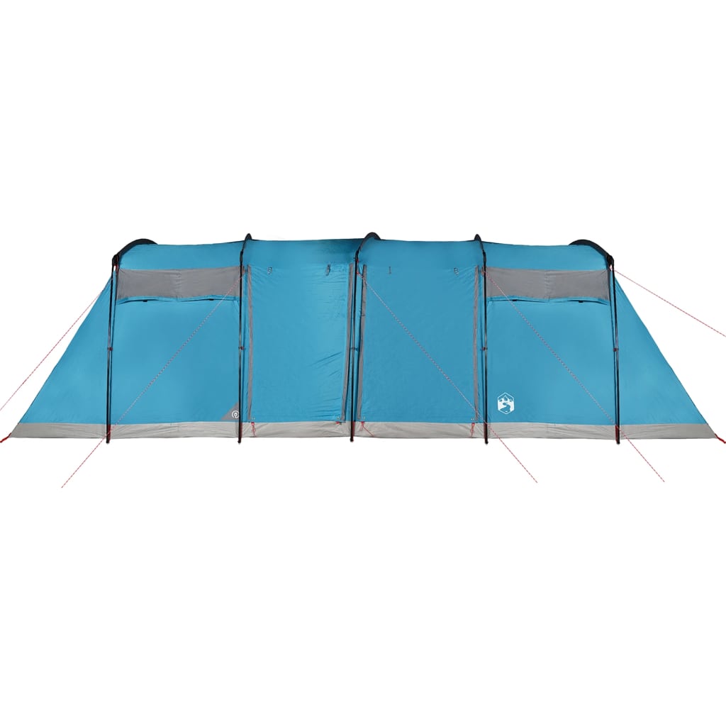 Family Tent Tunnel 10-Person Blue Waterproof