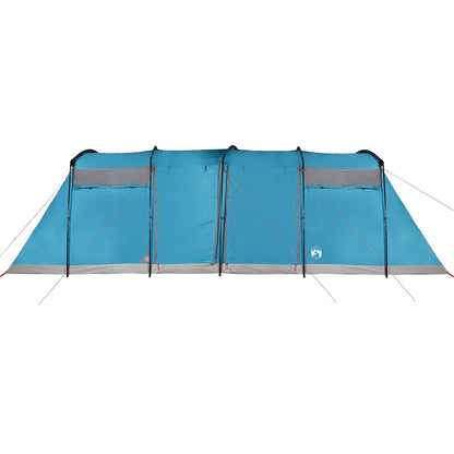 Family Tent Tunnel 10-Person Blue Waterproof