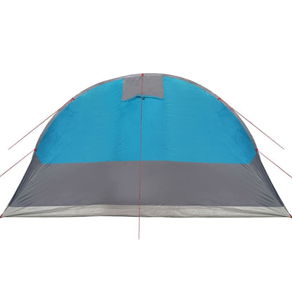 Family Tent Tunnel 7-Person Blue Waterproof